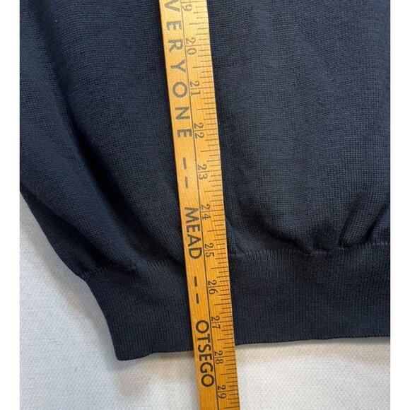 Croft & Barrow Mens Sleeveless V-Neck Sweater Vest L Black 100% Cotton - Picture 5 of 9